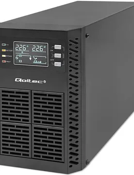 Ups 1kva 1000w Power Factor 1.0 Lcd Epo Usb Online Black One Size unisex - Qoltec - FashionsVida