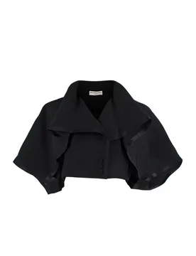 Black Halterneck Waistcoat Silk Top - Balenciaga - FashionsVida
