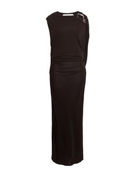 Vestido largo Mujer Marrón chocolate 40 Mujer