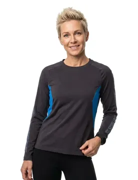 T-shirt à Manches Longues Accelerate 18391 Dark Navy / Azure Blue S