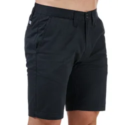 Mens Dillenger Cotton Twill Chino Shorts In Navy Leather - Size Medium
