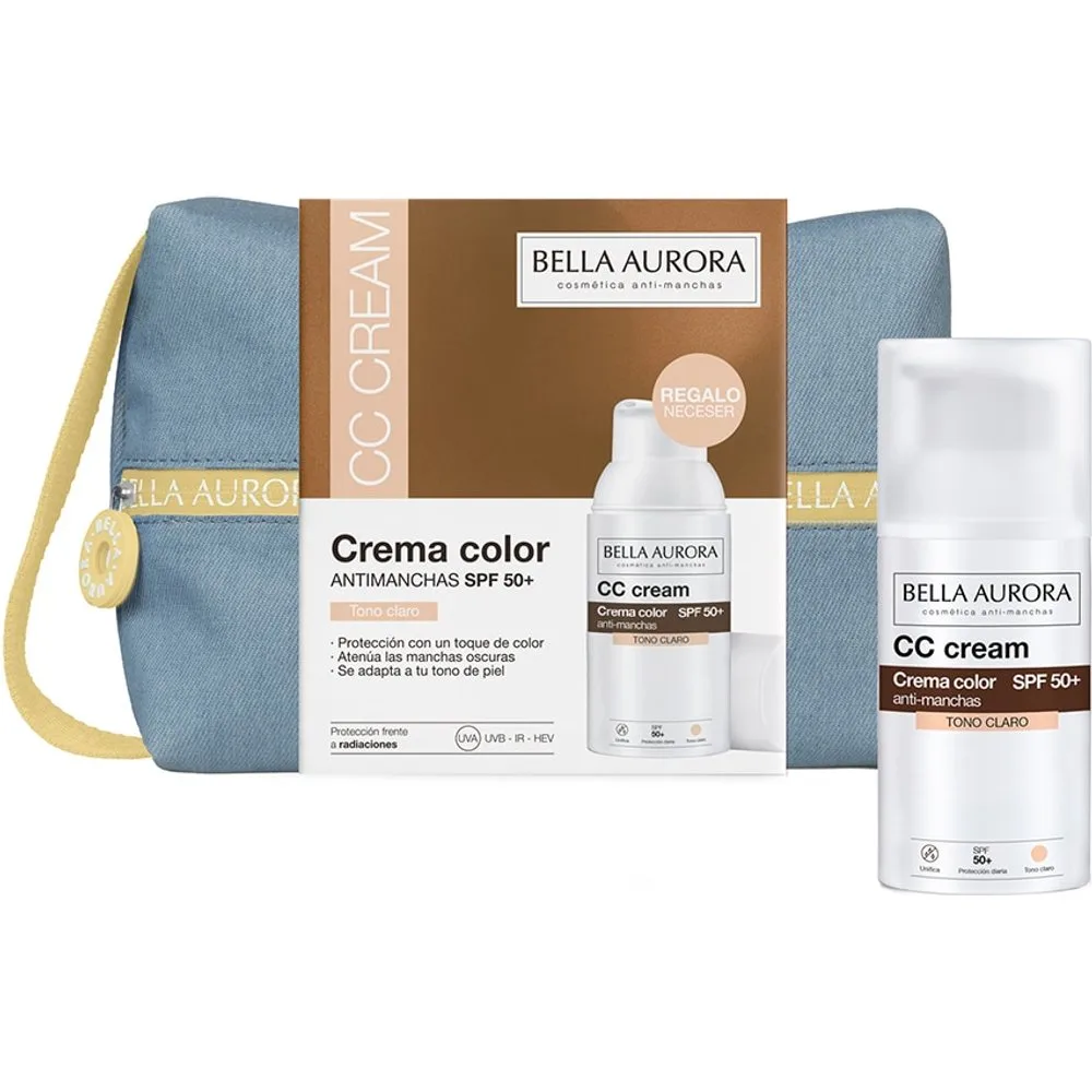 Estuche Regalo Solar Cc Cream Tono Claro - Bella Aurora - FashionsVida