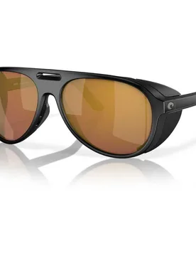 Lunettes De Soleil Polarisées Grand Catalina Matte Black Gold Mirror 580G unisex - Costa - FashionsVida