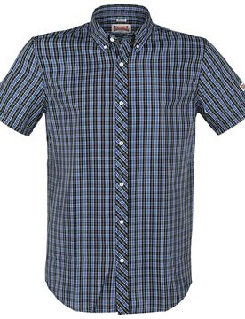 Kurzarmhemd - Brixworth - S bis 3XL - für Männer - Größe L - blau - Männer - male