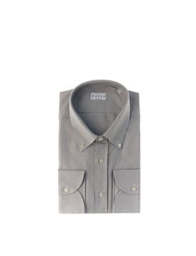 XACUS Camicia in cotone GRIGIO 42