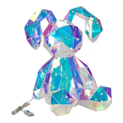 LED-Leucht-Hase „Prisma“ transparent