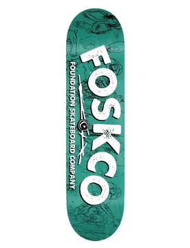 Planche De Skateboard 7.75 Fosko White One Size unisex - Foundation - FashionsVida
