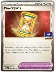 Pokemon SV Shrouded Fable 063/064 Powerglass (Gym Stamp Cosmo Holo)