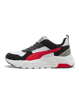 Sneakers bianche nere e rosse in mesh Trinity 2 LT Mid 90s Jr 39