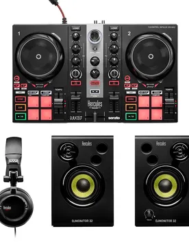 Contrôleur Dj Dj Learning Kit Mk2 Black One Size unisex - Hercules - FashionsVida