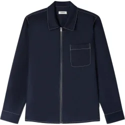 Camisa de vestir fluida con cremallera