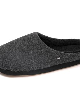 Chaussons mules Noir feutrine chinée noir chiné 42