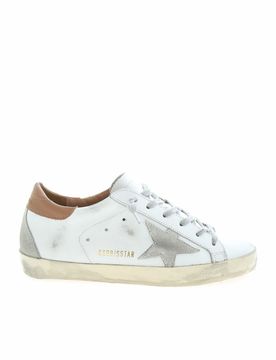 Sneakers Super-Star bianche e marroni