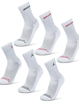 Unisex Socks - White - Size 6.5 - 8 - White - Size: 6.5 - 8 - Jordan - FashionsVida