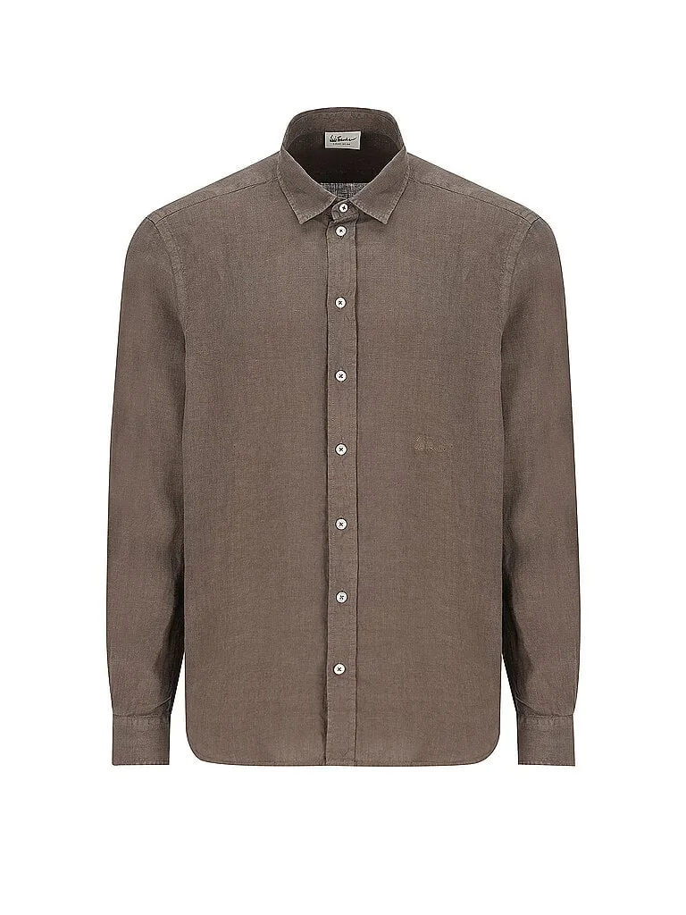 Trachtenhemd LUBODE hellbraun L herren - LUIS TRENKER - FashionsVida