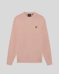 Men's Cotton Crew Neck Sweatshirt in Pink