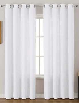 Pieza/2 piezas Cortinas opacas de unicolor modernas con lazos superiores / Cortinas translúcidas para privacidad y filtrado de luz / Cortinas sencill - Shein - FashionsVida
