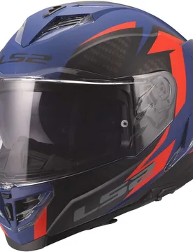 Casco Moto Integrale FF818 STORM III DYNAMO Blu Rosso taglia L - LS2 - FashionsVida