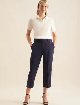 Regular Hose Uni Blau 44 - Seidensticker - FashionsVida