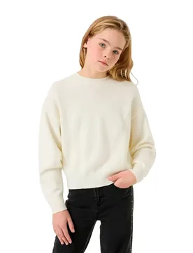 Pull T262440 Off White 10-11 Années Fille - Garcia - FashionsVida