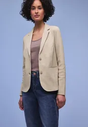 Strukturblazer female Beige