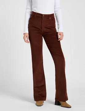 Zipped Bootcut Corduroy Pant Luxe Brown Größe 29x33 female - Lee - FashionsVida