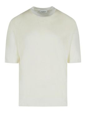 Laneus Maglione in cotone crema