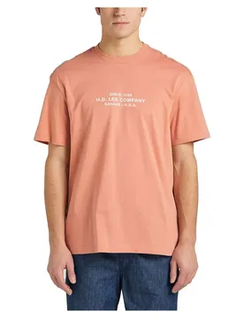 T-shirt à Manches Courtes Logo Loose Rust L
