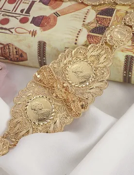 French Coin Gold Color Waist Belts for Women Arabic Luxury Body Jewelry Napoleon Figure Abaya Metal Chains Bridal Belly Chains - Aliexpress - FashionsVida
