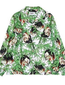 Camicia Manica Lunga Uomo Bamboo L/s Rayon Shirt White/multi