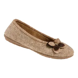 Hausschuh-Ballerina „Bärbel“ braun 39 Damen