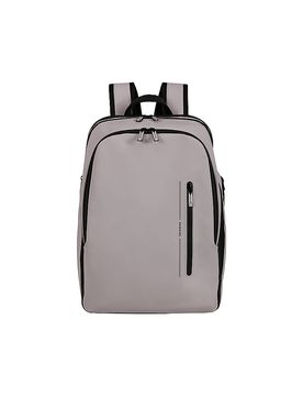 Mochila GLAM-GO 15.6 rosa ceniza gris claro