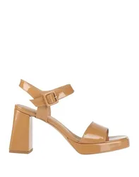 Sandalias Mujer Camel 40,41 Mujer