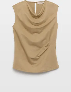 Top sin mangas de mujer con drapeado - Woman Limited El Corte Inglés - FashionsVida