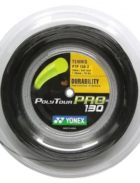 Polytour Pro 200 M Tennis Reel String Graphite 1.30 mm - Yonex - FashionsVida