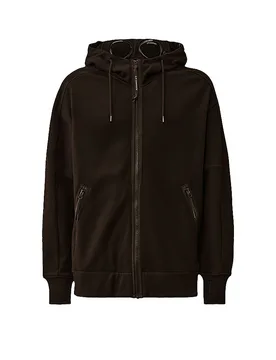 Sudadera con cremallera negro S - CP Company - FashionsVida