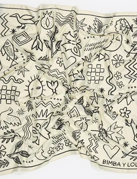 Pañuelo motivos sketch - Bimba y Lola - FashionsVida