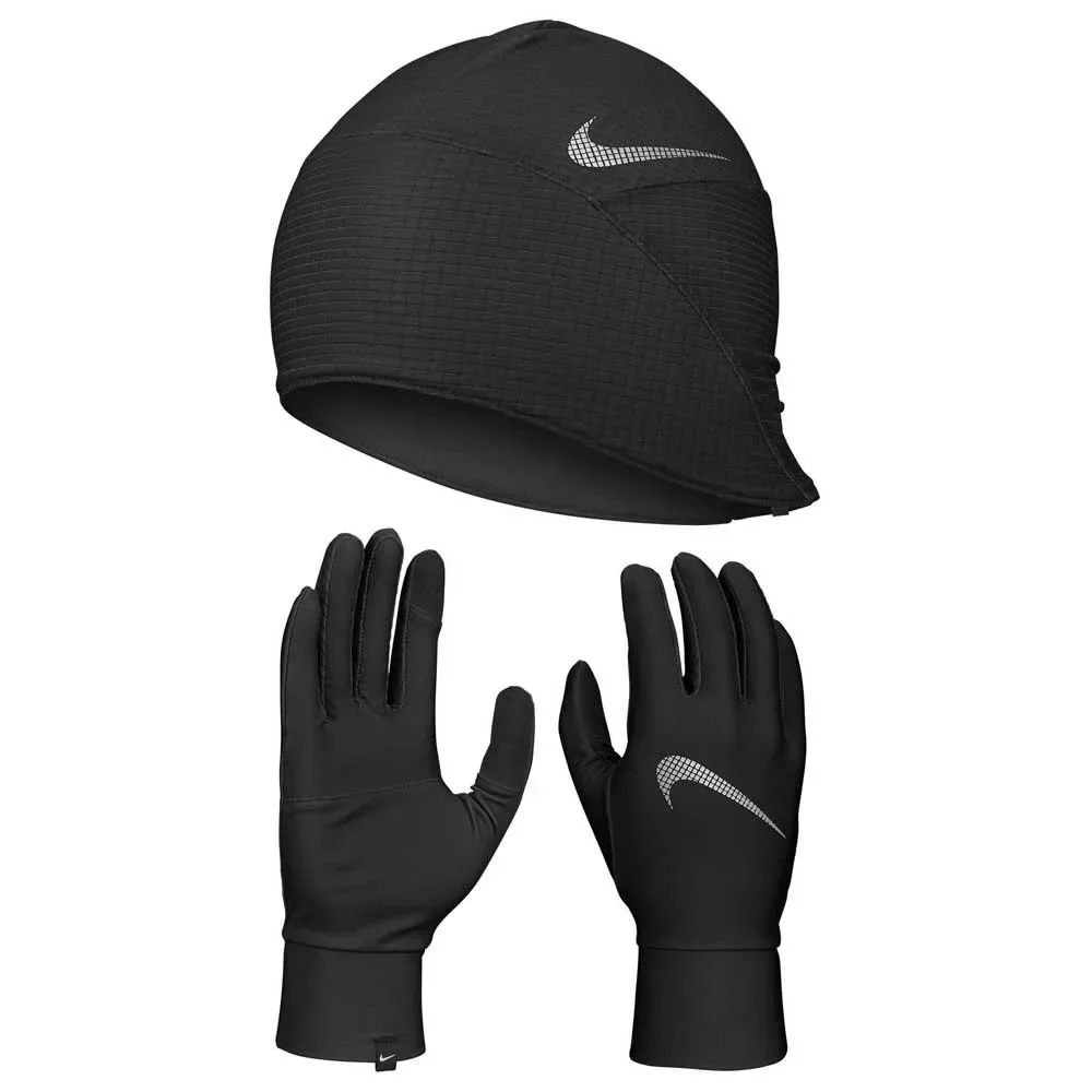 Essential Gloves Black / Black / Silver S-M Men - Nike Accessories - FashionsVida