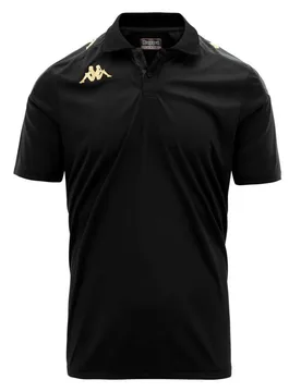 Polo à Manches Courtes Ghiolo Black / Grey Dk 2XL - Kappa - FashionsVida