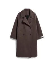 Wollmantel braun L damen
