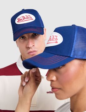 Womens Cappellino Trucker - Blu, blu blu Donna taglia One Size