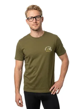 Maglietta A Maniche Corte Small Graphic Olive Night L - Wrangler - FashionsVida