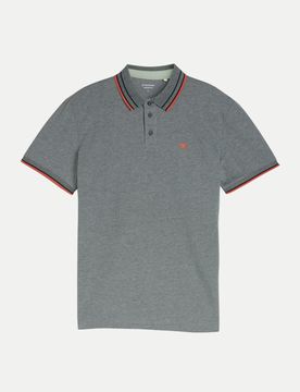Poloshirt mit Regular-Fit Grau XXL