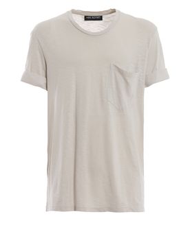 T-shirt mélange con taschino sul petto