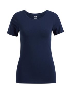 WE Fashion Camiseta azul oscuro