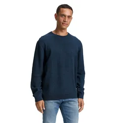 Maglione 107570 Structured Crewneck Knit Real Teal Navy Twotone XL