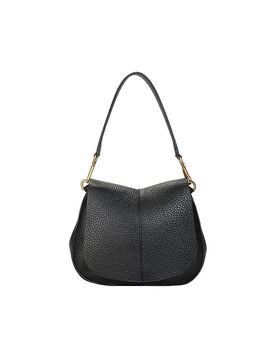 Bolso de cuero - Bolso bandolera HELENA ROUND negro