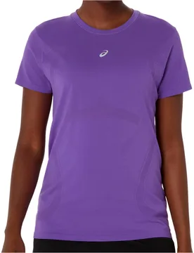 Road seamless camiseta entrenamiento manga corta mujer Azul (M) - Asics - FashionsVida
