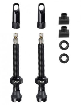 Coppia valvole tubeless strada e MTB in alluminio 60 mm