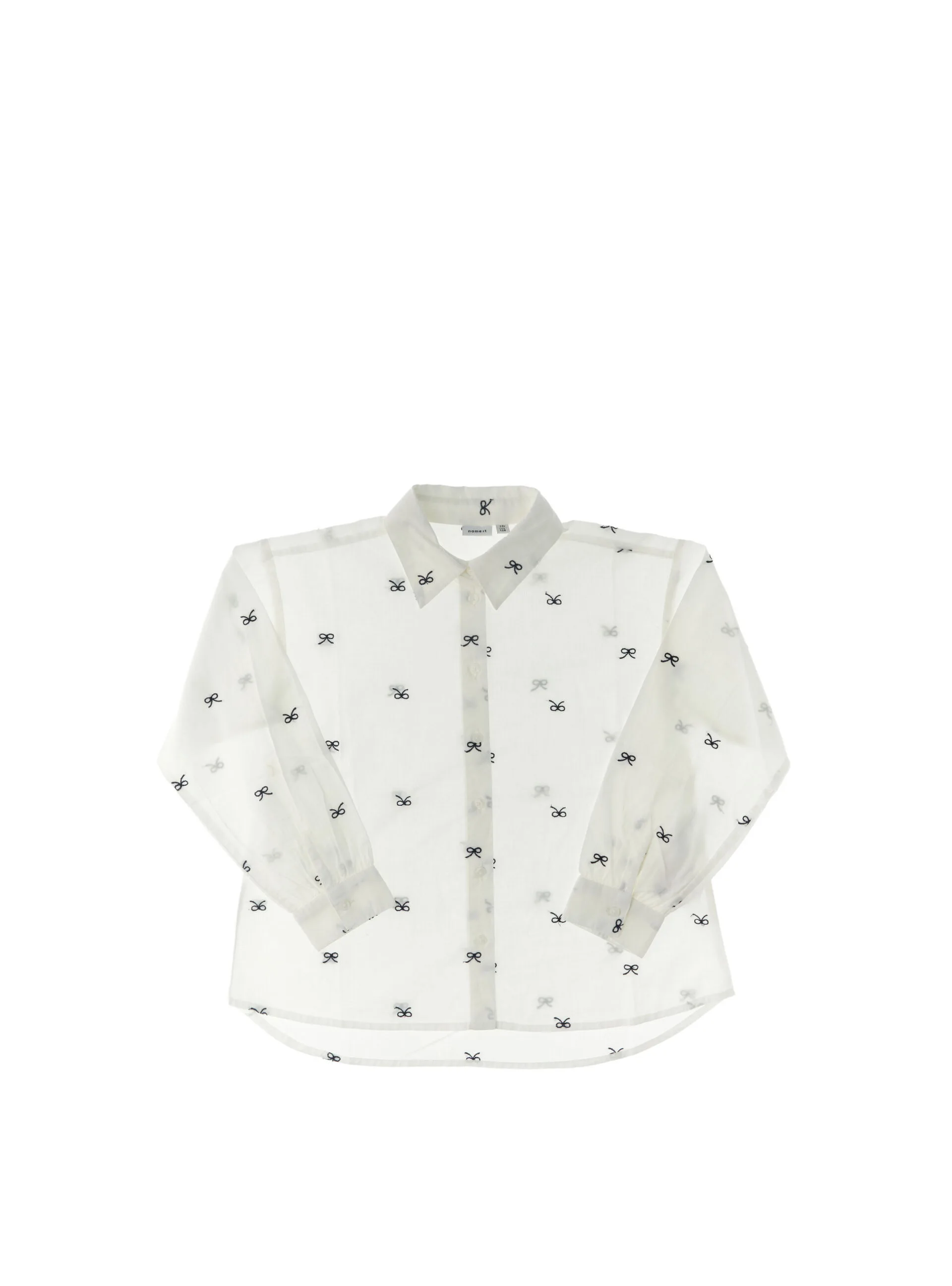 Camicia maniche lunghe BIANCO 122/128 - Name it - FashionsVida